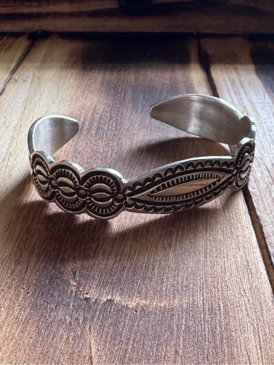 Jewelry - Vtg Arnold Blackgoat Sterling Stamped Cuff